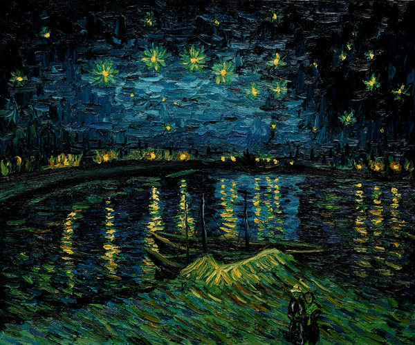 Starry Night over the Rhone Van Gogh - Van Gogh Painting On Canvas